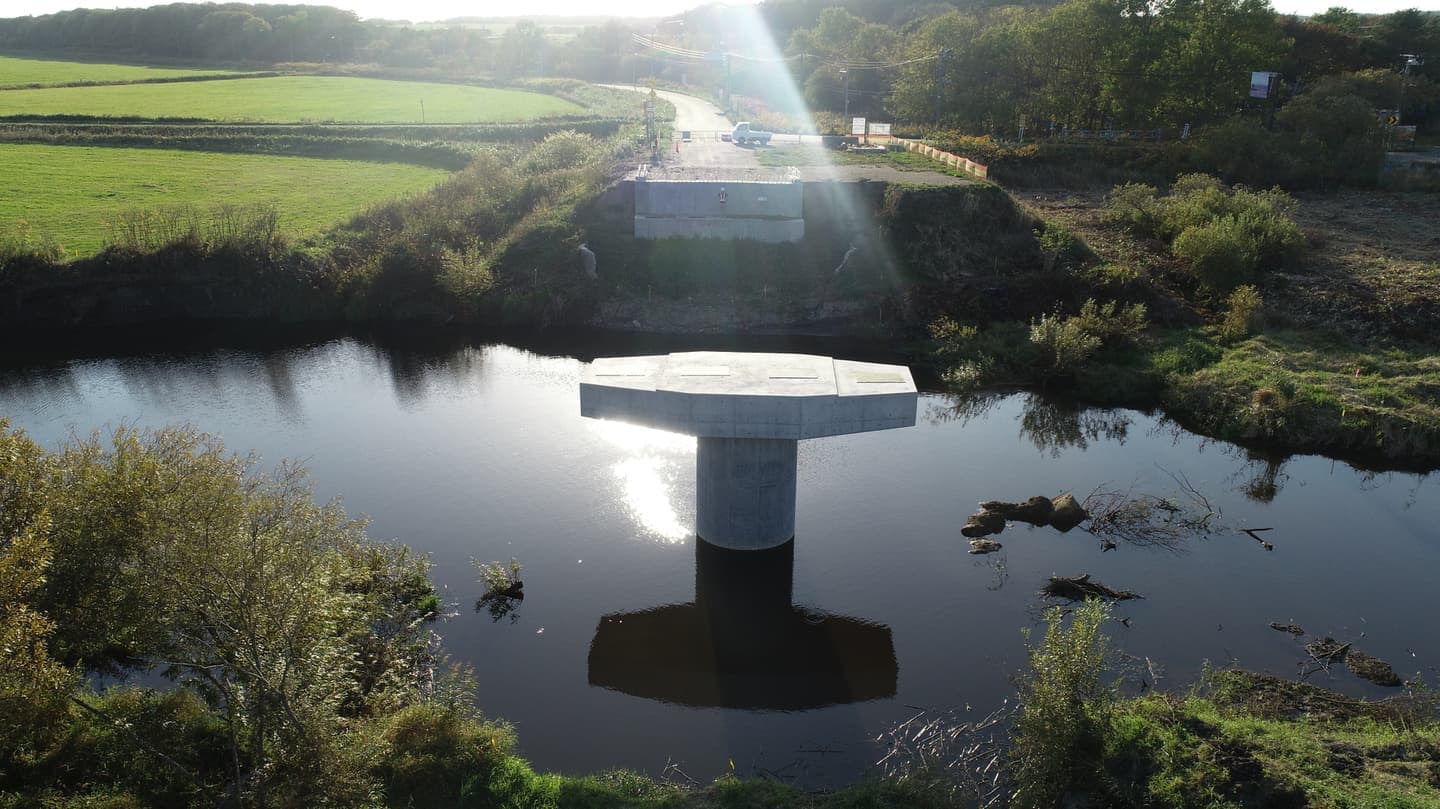 開運橋架替工事の写真